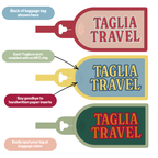La Dolce Vita Full Collection - NFC Luggage Tags